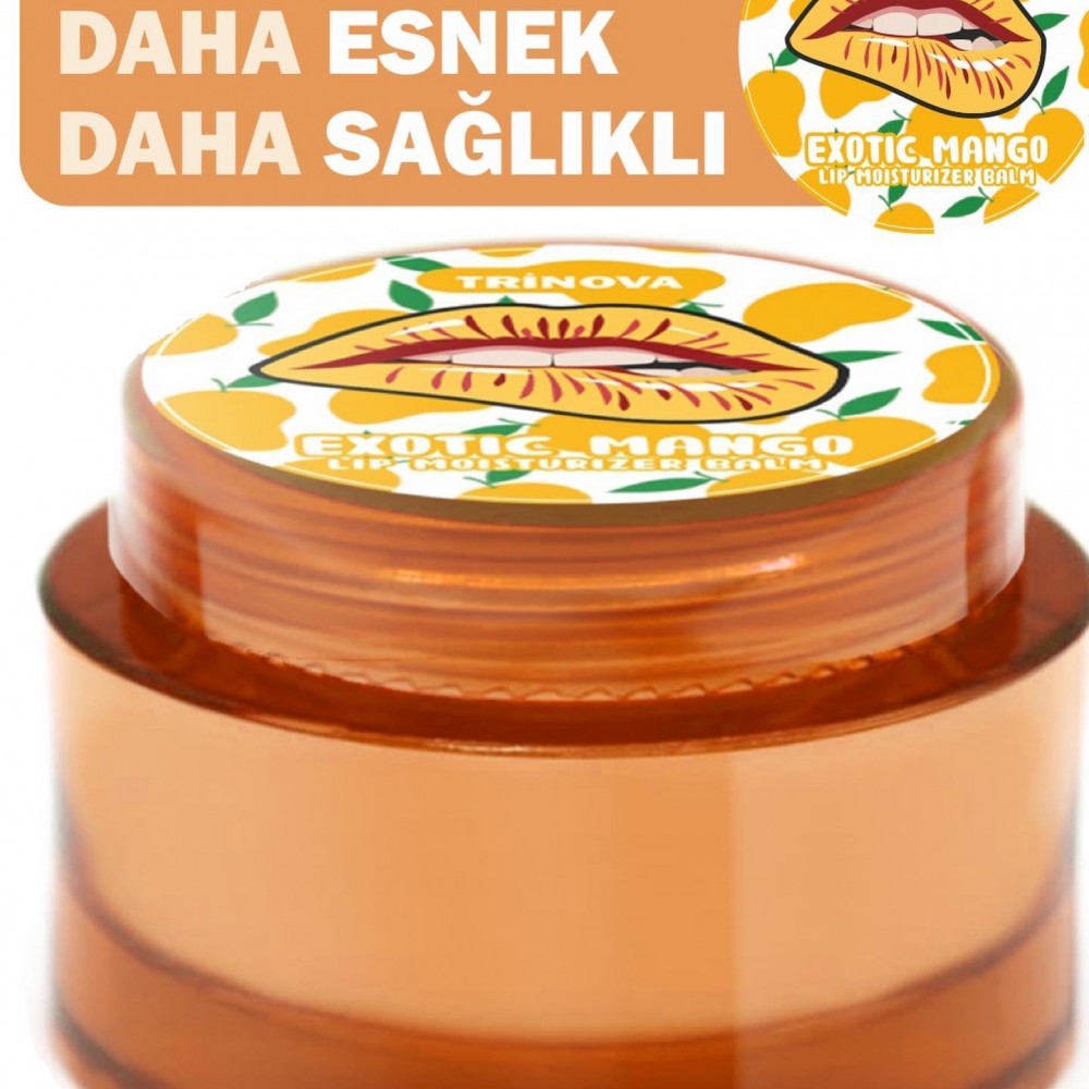 Trinova Mango Aromalı Uyku Maskesi Dudak Bakım Kremi 15ml