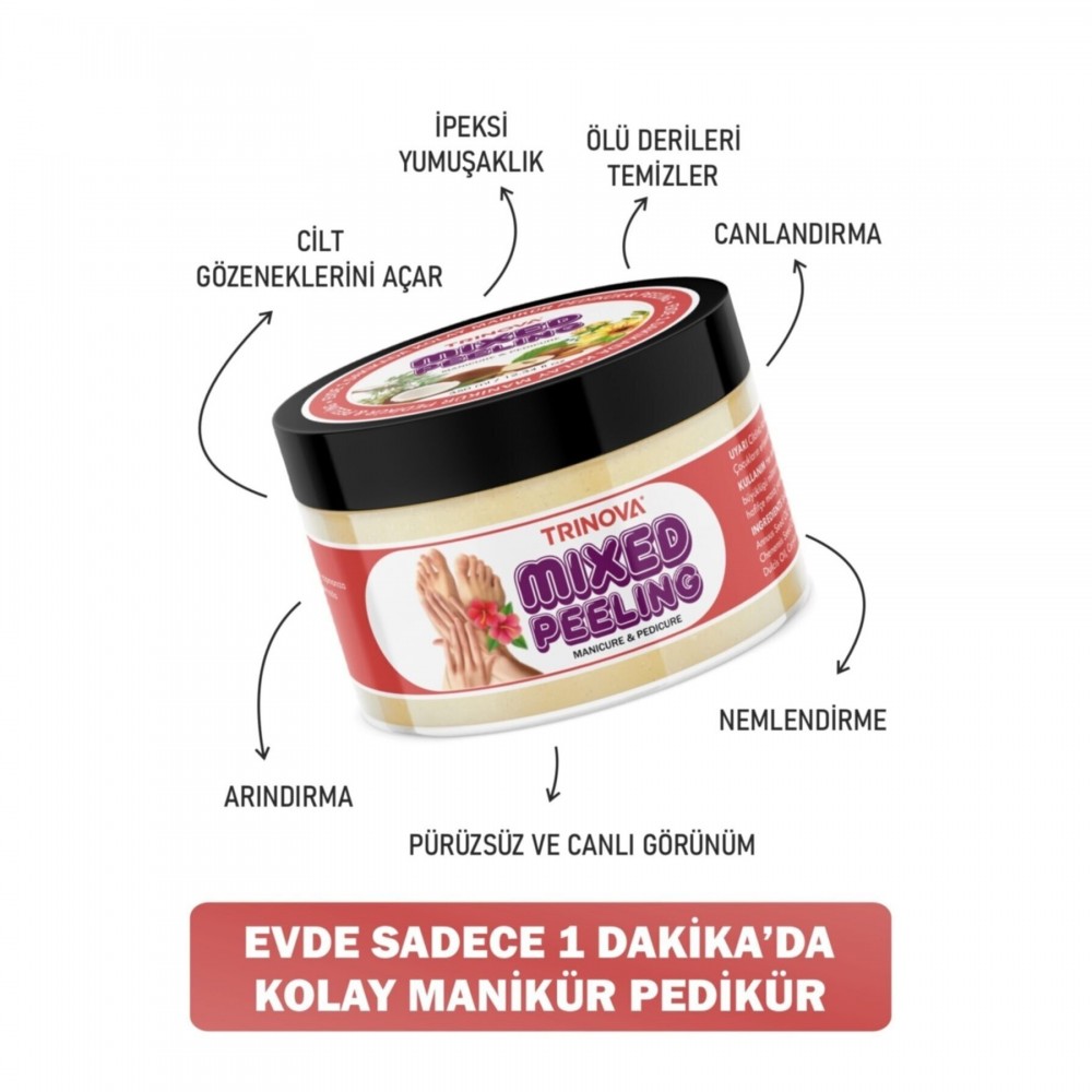 Trinova Kolay Manikür&Pedikür Peeling 350 ml Mixed