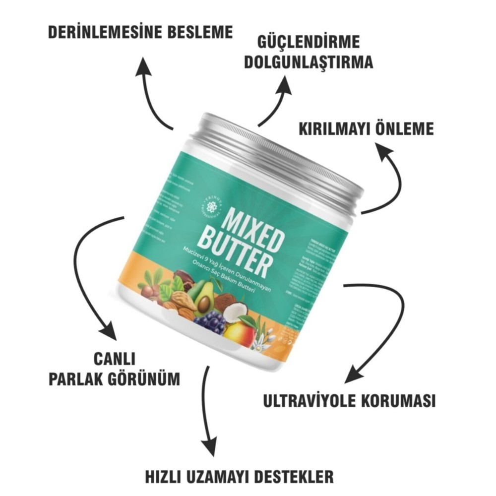 Trinova Saç Bakım Butter Saç Besleyici Ve Güçlendirici Saç Maskesi 300ml