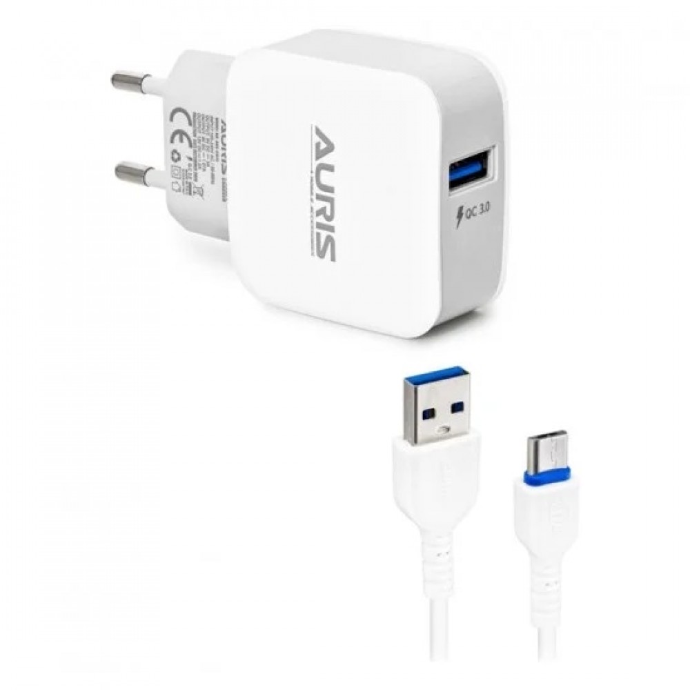 Auris 3A Micro USB Kablo Ve Adaptör Quick Şarj Seti